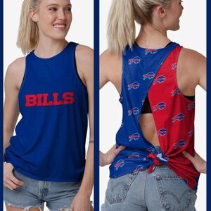 Buffalo Bills Logo Tie Breaker Sleeveless Top (Size S)